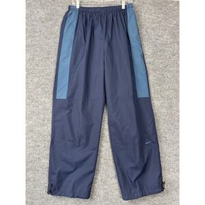 Nike Vintage Windbreaker Track Pants Mens Large Navy Blue Mesh‎ Lined Joggers
